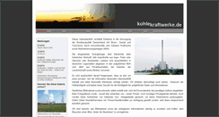Desktop Screenshot of kohlekraftwerke.de